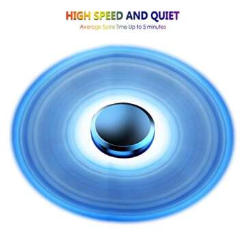 ATESSON Fidget Spinner Toy Ultra Durable Stainless Steel Bearing High Speed 2-5 Min Spins Precision Brass Material Hand spinner EDC ADHD Focus Anxiety Stress Relief Boredom Killing Time Toys