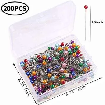TongYong 232 Pcs Sewing Tool Kit, Sewing Clips for Fabric X 30PCS, Sewing Pins Multicolor Pearlized Ball Head Pins X 200 Pcs, Measure Tapes X 2 Pcs