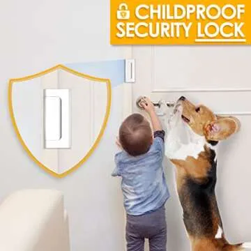 Childproof Security Door Lock: 800 lbs Force Resistance