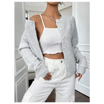 RoseSeek Women's Lightweight Cardigan for Trendy Fall Style