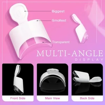 AORAEM White French Nail Tips 120 PCS for Women