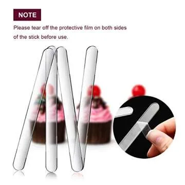 Geiserailie Reusable Acrylic Cakesicle Sticks 80 Pcs
