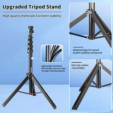 Selfie Stick Tripod & Cell Phone Tripod - All in One Solution for Everyone