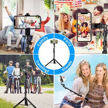 Selfie Stick Tripod & Cell Phone Tripod - All in One Solution for Everyone
