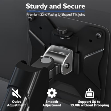 BONTEC Adjustable Monitor Desk Mount for 13 to 34 Inch Screens