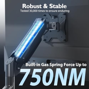 BONTEC Adjustable Monitor Desk Mount for 13 to 34 Inch Screens