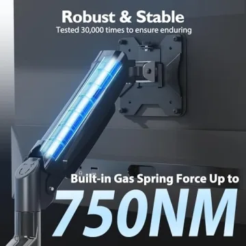 BONTEC Adjustable Monitor Desk Mount for 13 to 34 Inch Screens