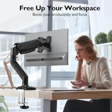BONTEC Adjustable Monitor Desk Mount for 13 to 34 Inch Screens