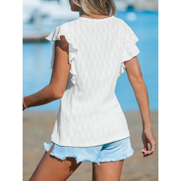 Stylish CUPSHE Flutter Sleeve Blouse for Every Occasion