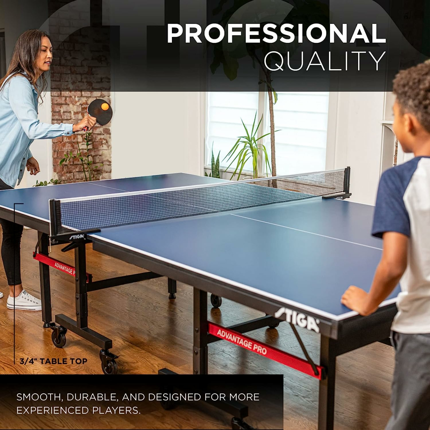 Stiga Advantage Pro Table Tennis - Easy Setup & Play