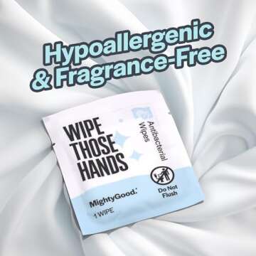 MightyGood 30-count Antibacterial Wipes - Travel Friendly