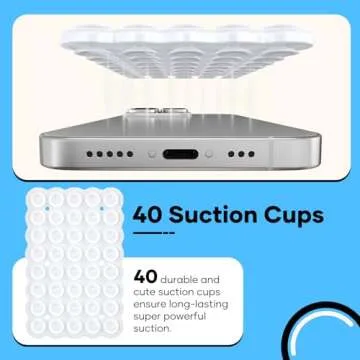 Silicone Suction Cup Phone Mount for iPhone & Android