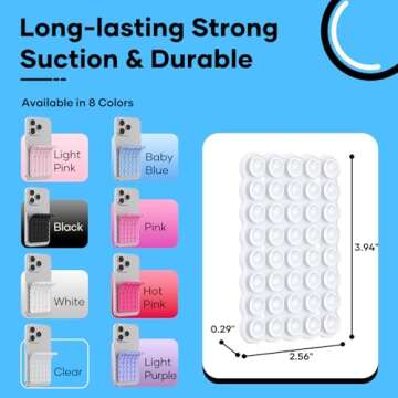 Silicone Suction Cup Phone Mount for iPhone & Android