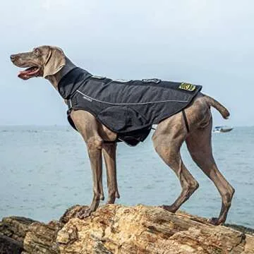 OneTigris Waterproof Reflective Dog Jacket for Winter Wear