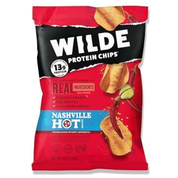WILDE Nashville Hot Protein Chips - High Protein & Keto Friendly Delight