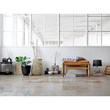 Bloomingville Grey Paper Mache Vase for Modern Decor