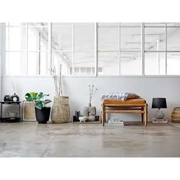 Bloomingville Grey Paper Mache Vase for Modern Decor