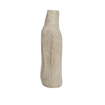 Bloomingville Grey Paper Mache Vase for Modern Decor