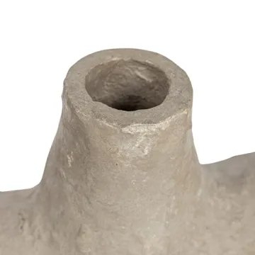 Bloomingville Grey Paper Mache Vase for Modern Decor