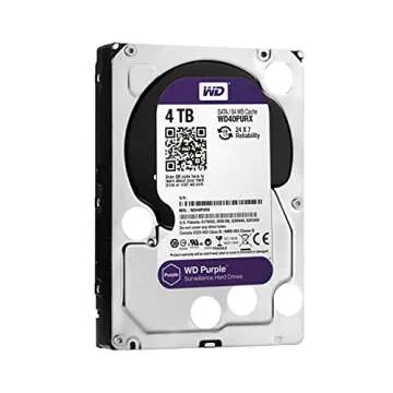WD Purple 4TB Surveillance Hard Drive for Security Systems