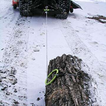 Timber Tuff TMW-38 Heavy Duty Log Cable - Secure Towing Tool for ATVs and UTVs