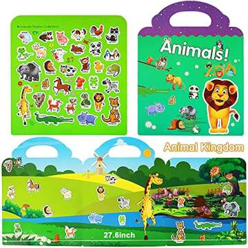 Reusable Sticker Books for Kids - Educational & Fun