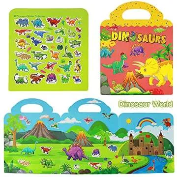 Reusable Sticker Books for Kids - Educational & Fun