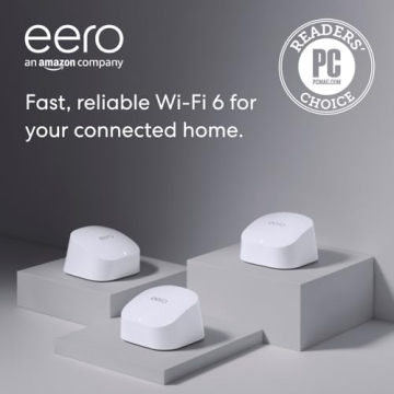 eero 6 Mesh Wi-Fi System - 500 Mbps, Alexa Compatible