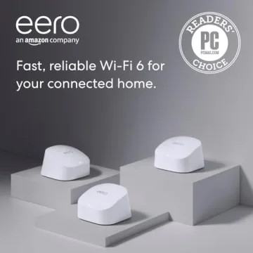 eero 6 Mesh Wi-Fi System - 500 Mbps, Alexa Compatible
