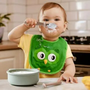 6 Pieces Toddler Utensils, Children Silverware Set with Silicone Handle, Kids Safe Spoons and Forks, Dishwasher Safe, 18/8 Stainless Steel, Food-grade Silicone，BPA Free - Tan