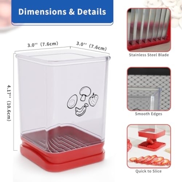 Tewodila Fruit Slicer - Fast & Safe Kitchen Gadget