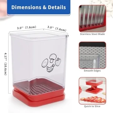 Tewodila Fruit Slicer - Fast & Safe Kitchen Gadget