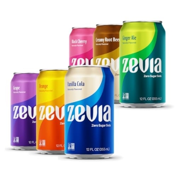 Zevia Zero Sugar Soda Variety Pack - 6 Flavors, 24 Cans