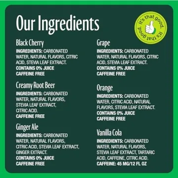 Zevia Zero Sugar Rainbow Soda Variety Pack 24 Cans