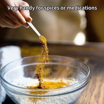 5PCS Small Measuring Spoons Set - Cuttte Stainless Steel Tiny Measuring Spoons for Cooking Baking, 1/4 1/8 1/16 1/32 1/64 tsp, Teaspoon Minispoon for Powders, Spices