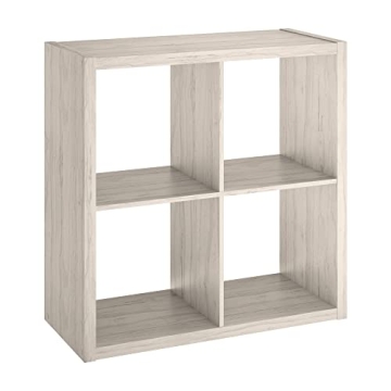 ClosetMaid Decorative 4-Cube Organizer in Bleached Walnut