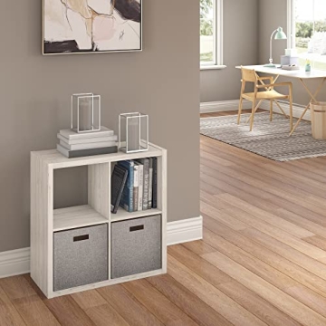 ClosetMaid Decorative 4-Cube Organizer in Bleached Walnut
