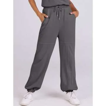 ANRABESS Jumpsuits for Women Casual Summer Sleeveless 2025 Romper One Piece Outfit Active Workout Lounge Jumpsuits Pockets Grey Small