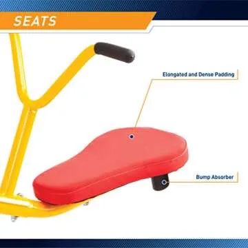 gym dandy Teeter-Totter Home Seesaw Playground Set TT-210, Multi Colored, 37.00 x 31.00 x 85.50 inches