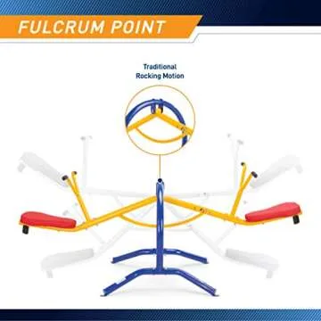 gym dandy Teeter-Totter Home Seesaw Playground Set TT-210, Multi Colored, 37.00 x 31.00 x 85.50 inches