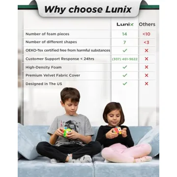 Lunix LX15 Modular Kids Couch - Safe & Fun Play Furniture