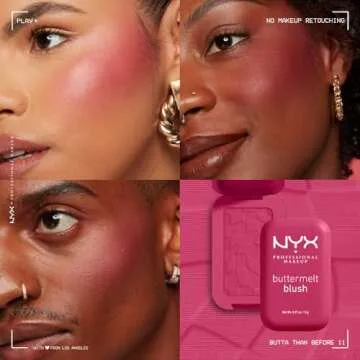 NYX PROFESSIONAL MAKEUP Buttermelt Powder Blush, Fade and Transfer-Resistant Blush, Up to 12HR Make Up Wear, Vegan Formula - Butta Than Before