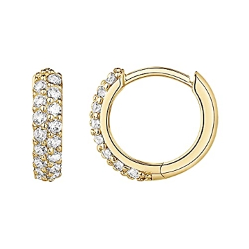 PAVOI Huggie Earrings - Elegant Gold-Plated Daily Wear