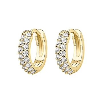 PAVOI Huggie Earrings - Elegant Gold-Plated Daily Wear