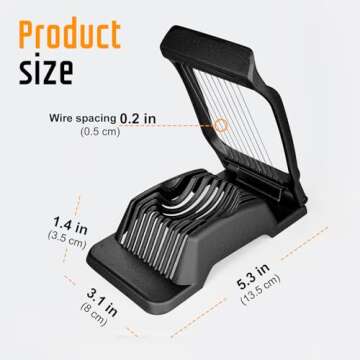 Yuzxaun Egg Slicer for Perfectly Sliced Eggs and Fruits