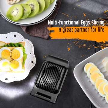 Yuzxaun Egg Slicer for Perfectly Sliced Eggs and Fruits