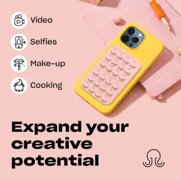 OCTOBUDDY MAX Silicone Phone Grip for Selfies and Videos