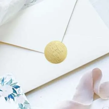 Elegant Embossed Gold Stickers for All Occasions