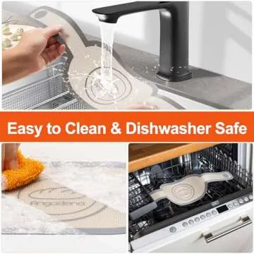 Silicone Bread Sling Oval- Non-Stick & Easy Clean Reusable Oval Silicone Baking Mat for dutch oven. With Long Handles Sourdough Bread Baking mat tools supplier Liner, 2 pcs Gray