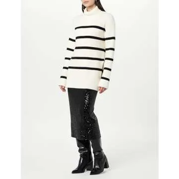Camilla Drop Shoulder Turtleneck - Stylish & Cozy Sweater